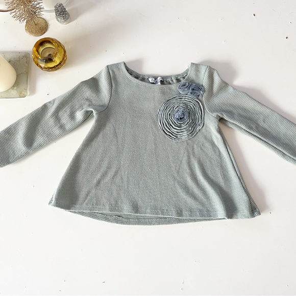 Pippa & Julie Knit Top With Flower Appliqué - Picture 2 of 15